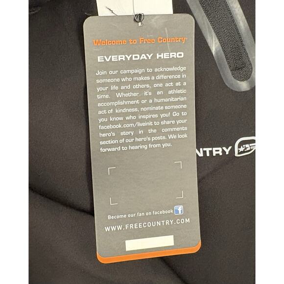 Free Country Mens Black Microtech Activewear Pants Size Medium NWT 4 Way Stretch - Picture 4 of 8